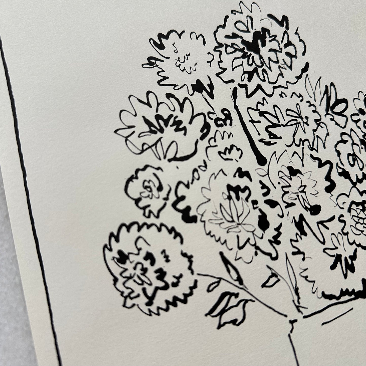 India Ink Dahlias